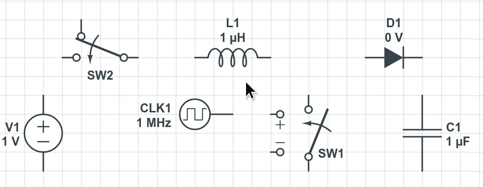 1: Ideal Boost Converter Circuit